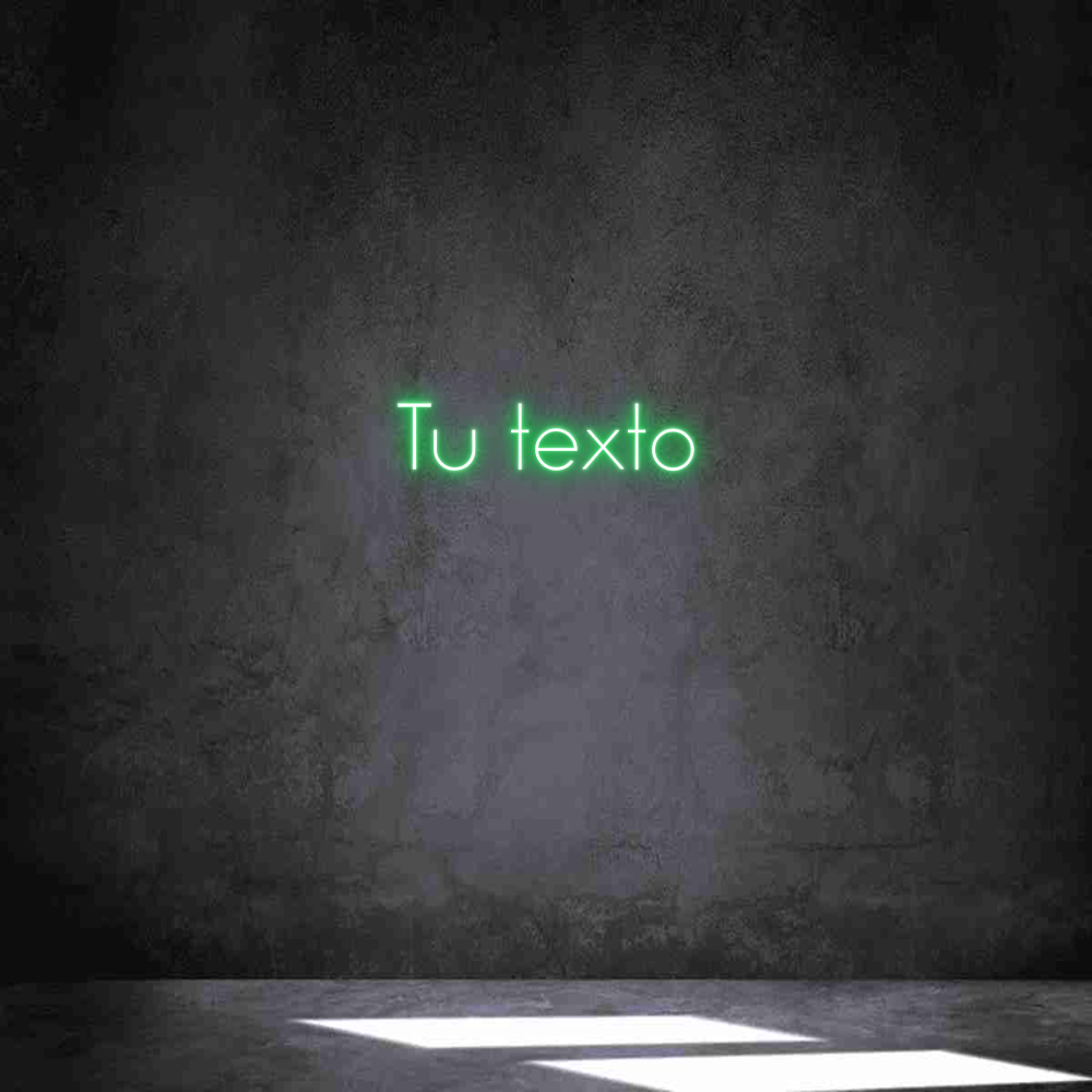 Neon personalizado: Tu texto