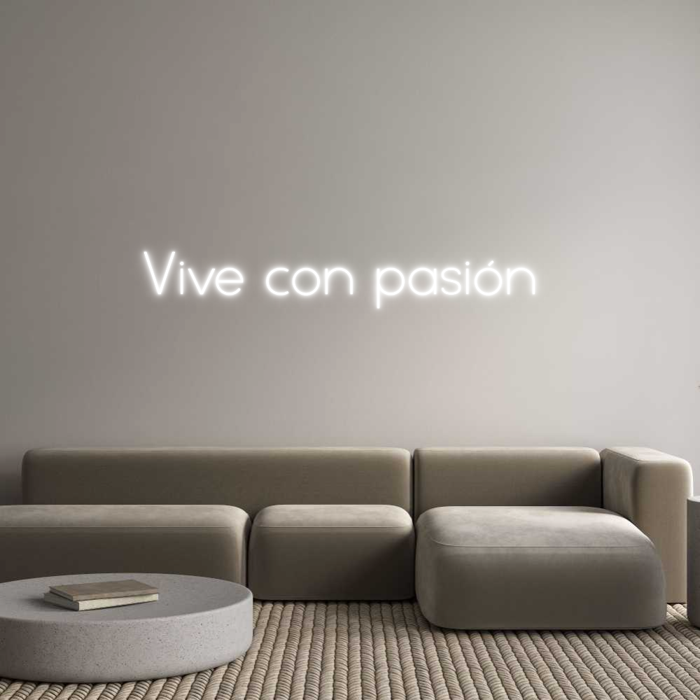 Neon personalizado: Vive con pasi...