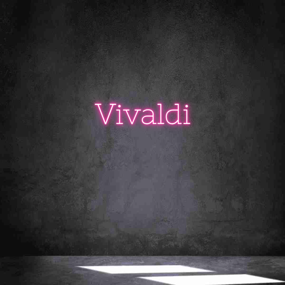 Neon personalizado: Vivaldi