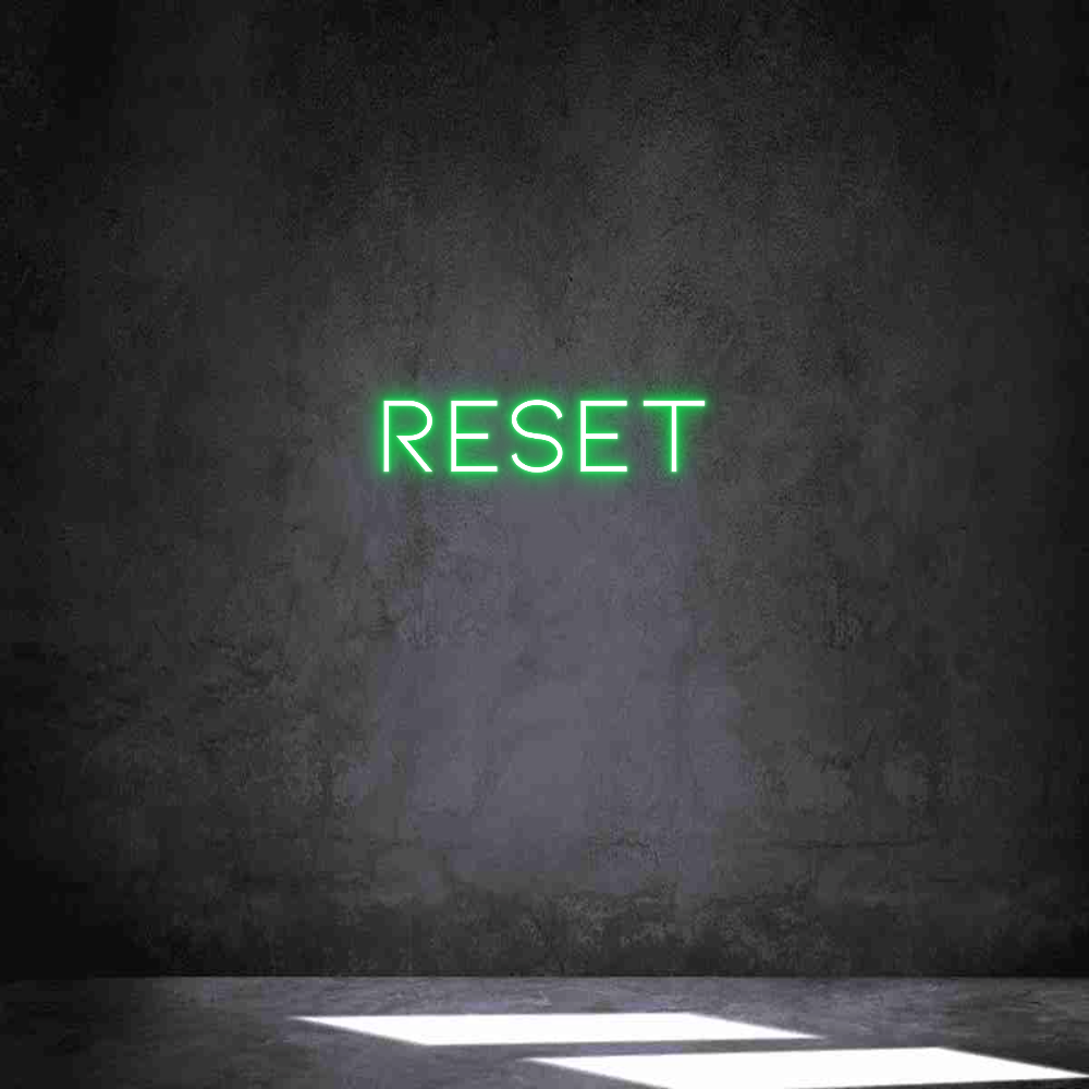 Neon personalizado: Reset