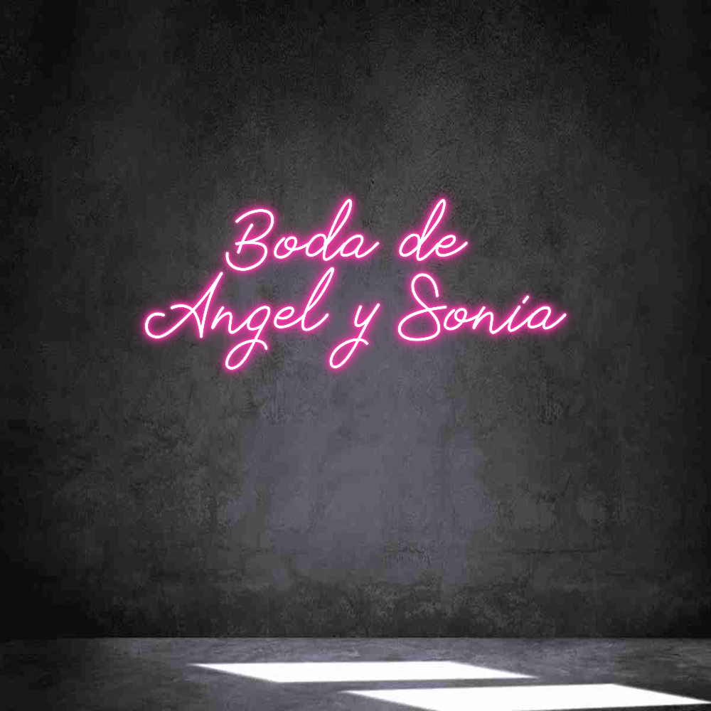 Neon personalizado: Boda de 
Ang...