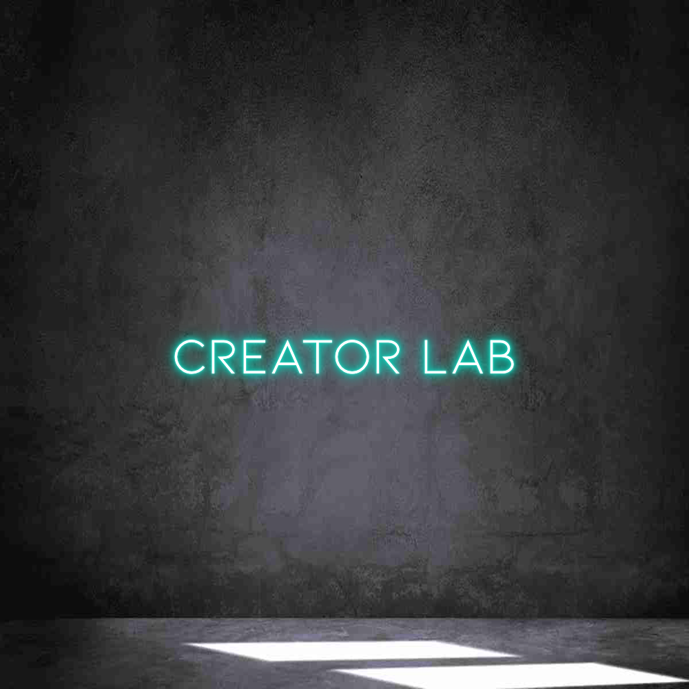 Neon personalizado: Creator Lab