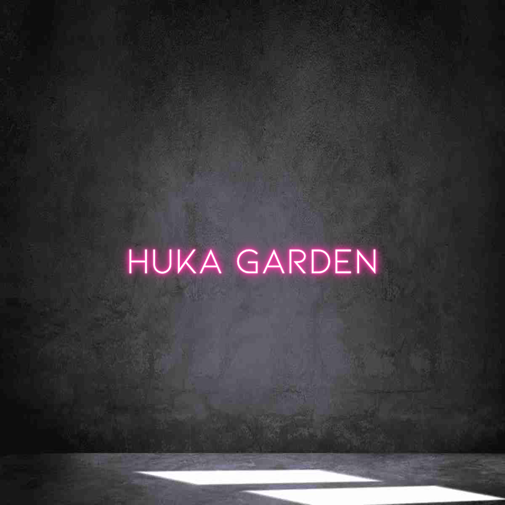 Neon personalizado: huka garden