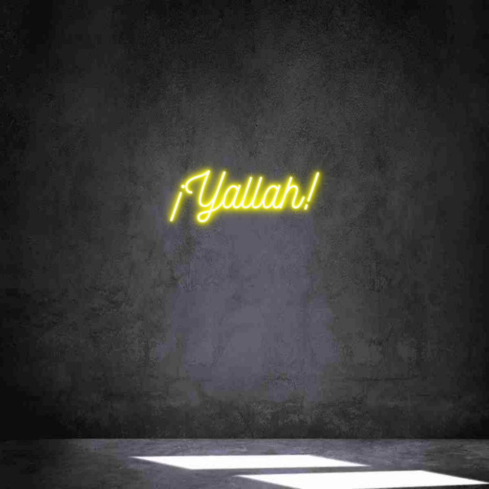 Neon personalizado: ¡Yallah!