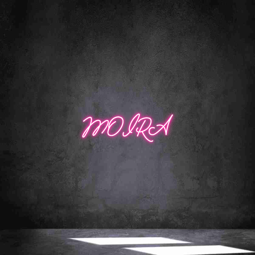 Neon personalizado: MOIRA