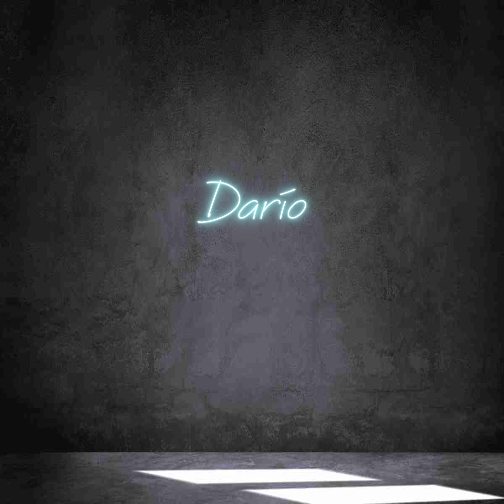 Neon personalizado: Darío
