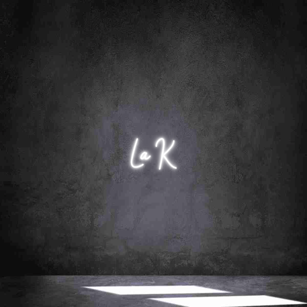 Neon personalizado: La K