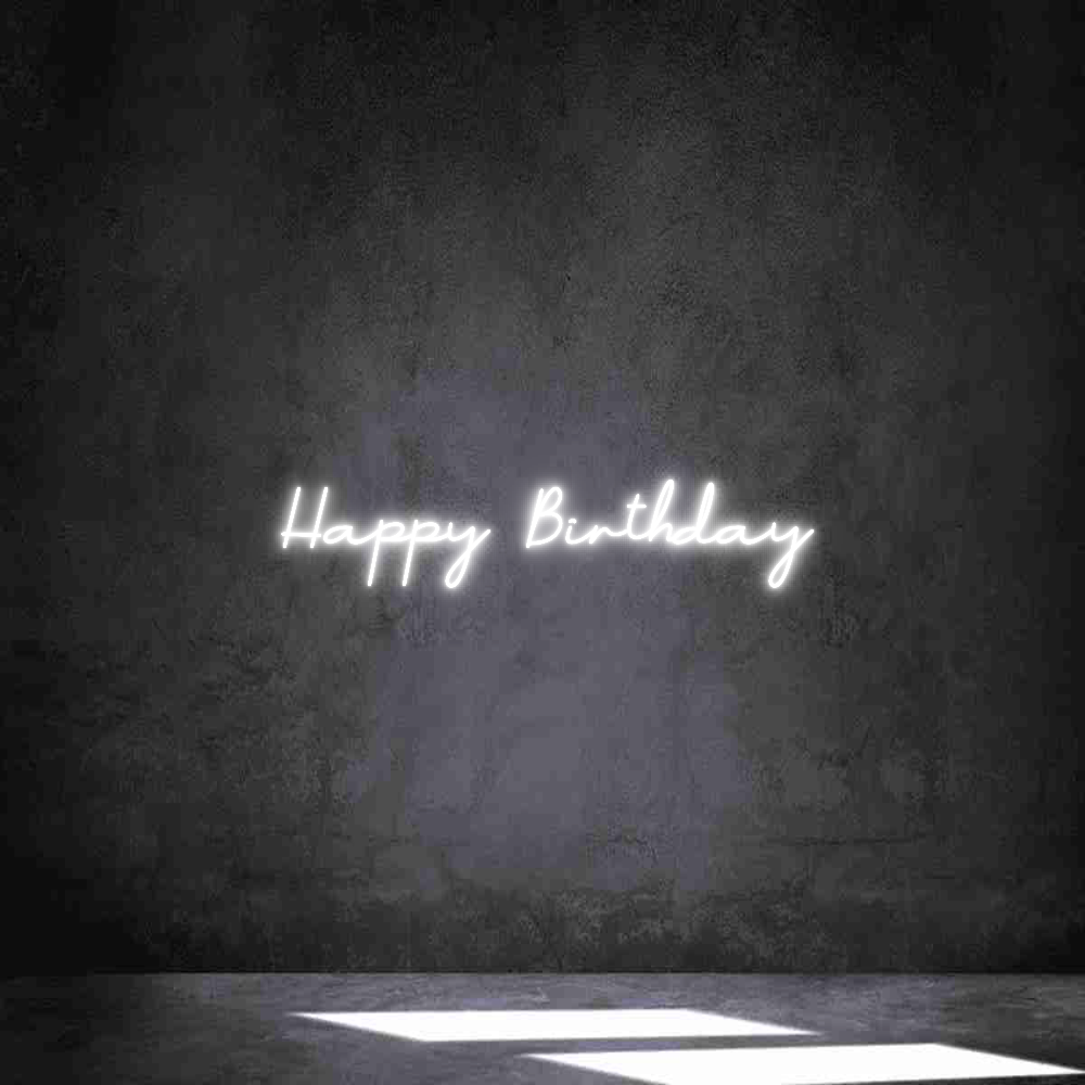 Neon personalizado: Happy Birthday