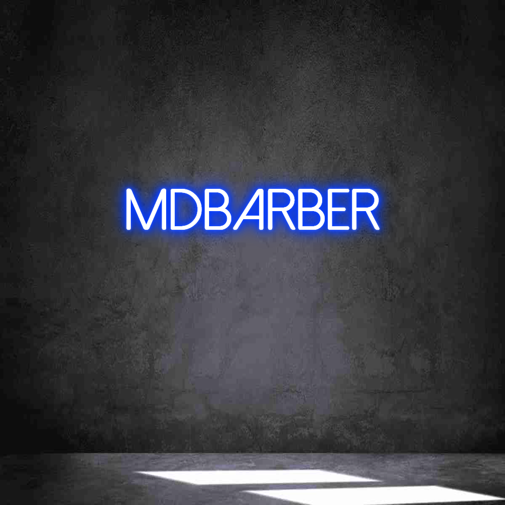 Neon personalizado: MDBARBER