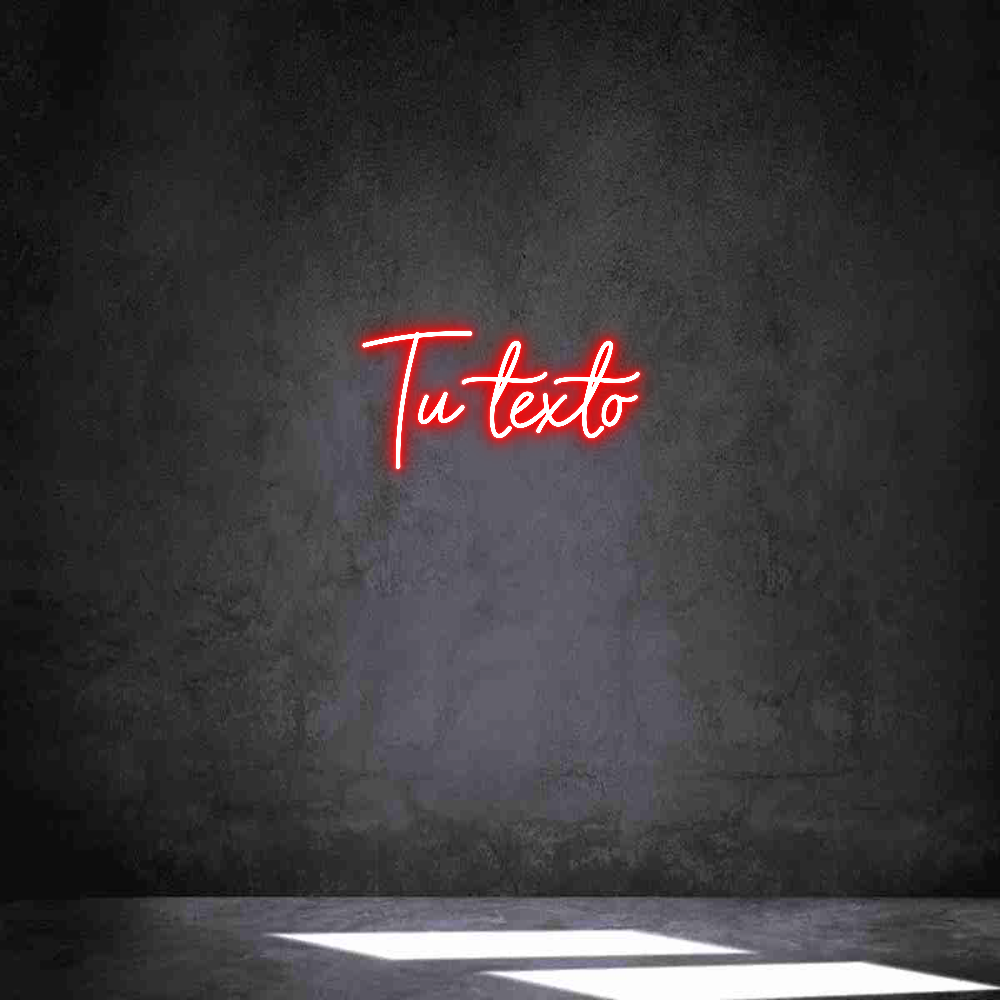 Neon personalizado: Tu texto