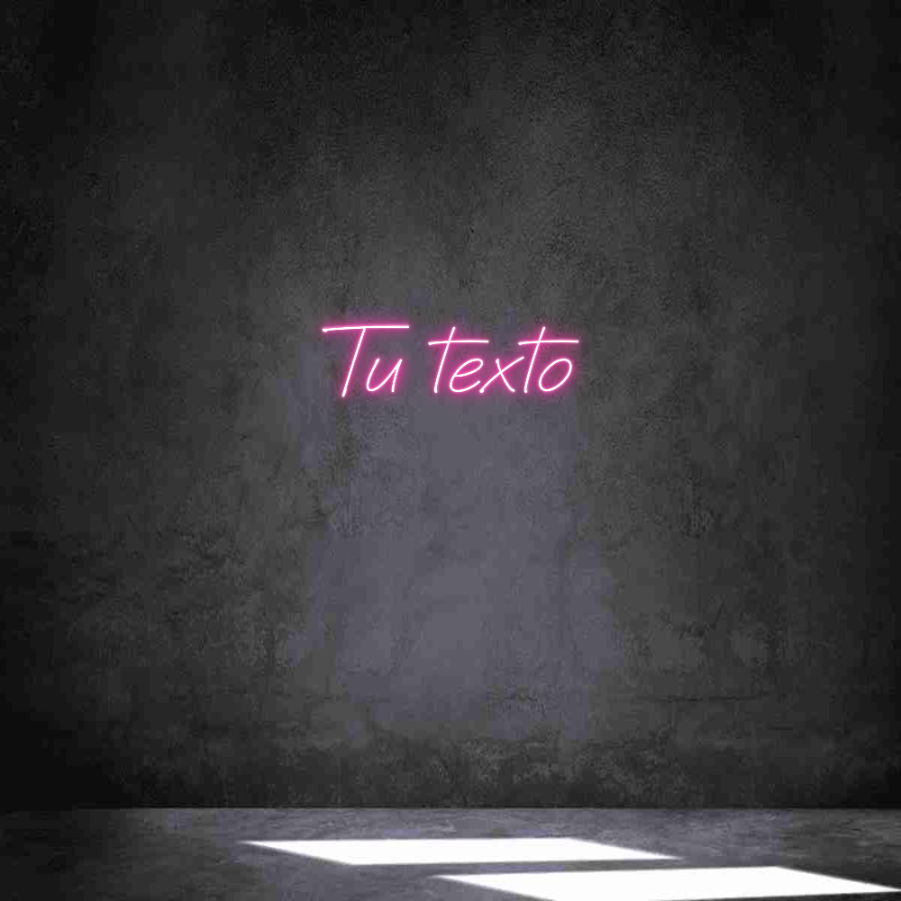 Neon personalizado: Tu texto