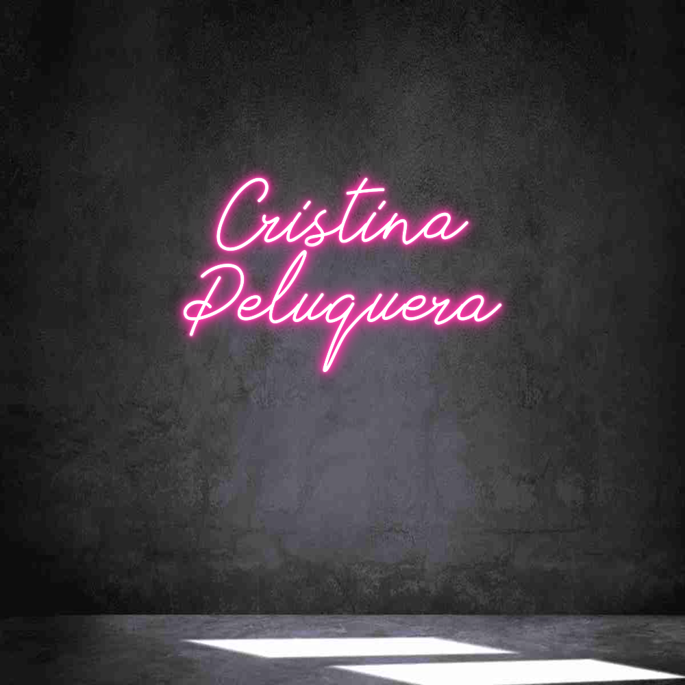Neon personalizado: Cristina
Pel...