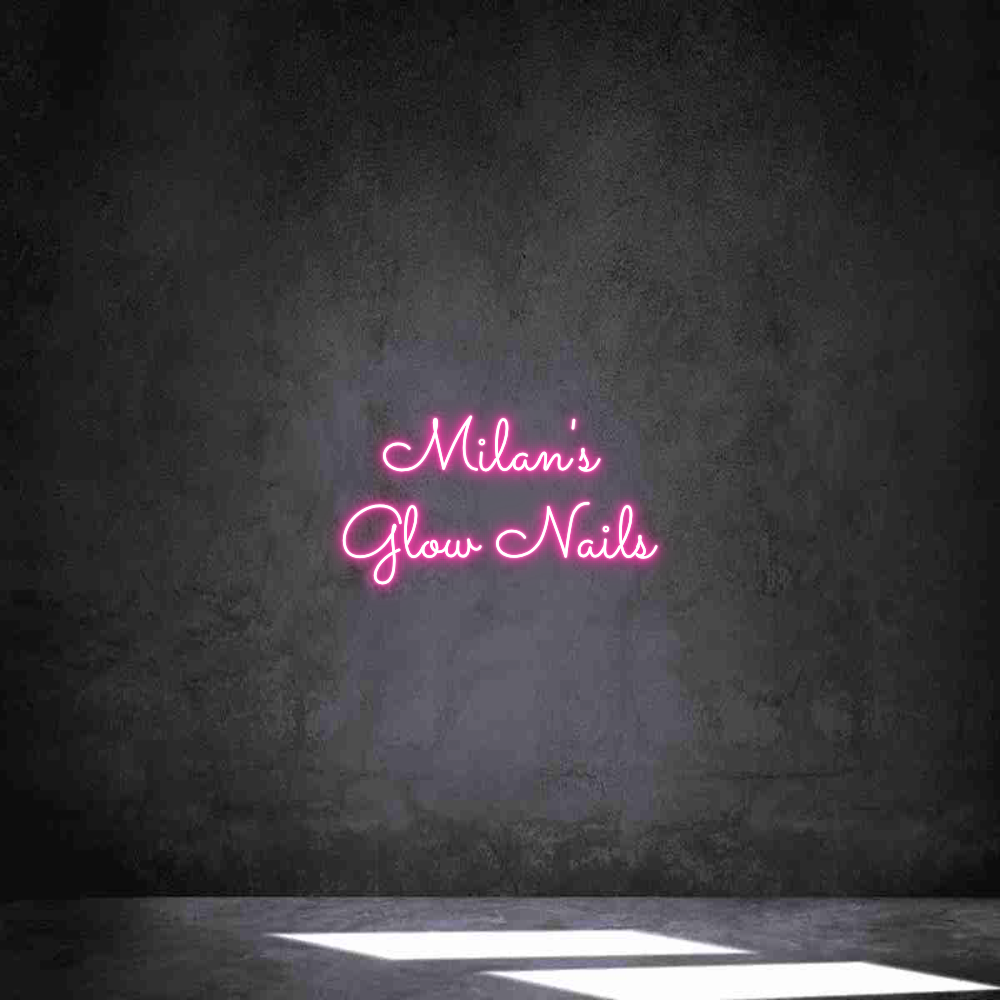Neon personalizado: Milan's 
Glo...