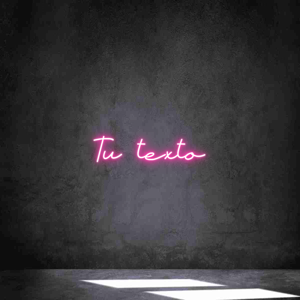 Neon personalizado: Tu texto