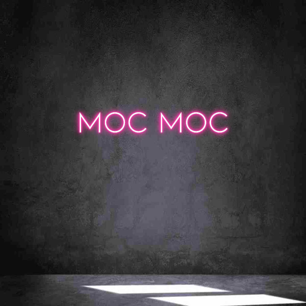 Neon personalizado: Moc Moc
