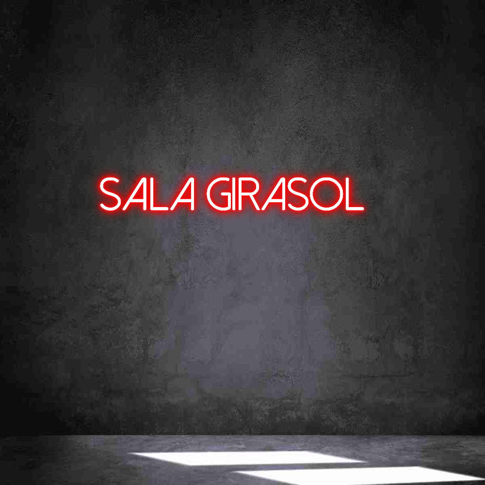 Neon personalizado: Sala Girasol