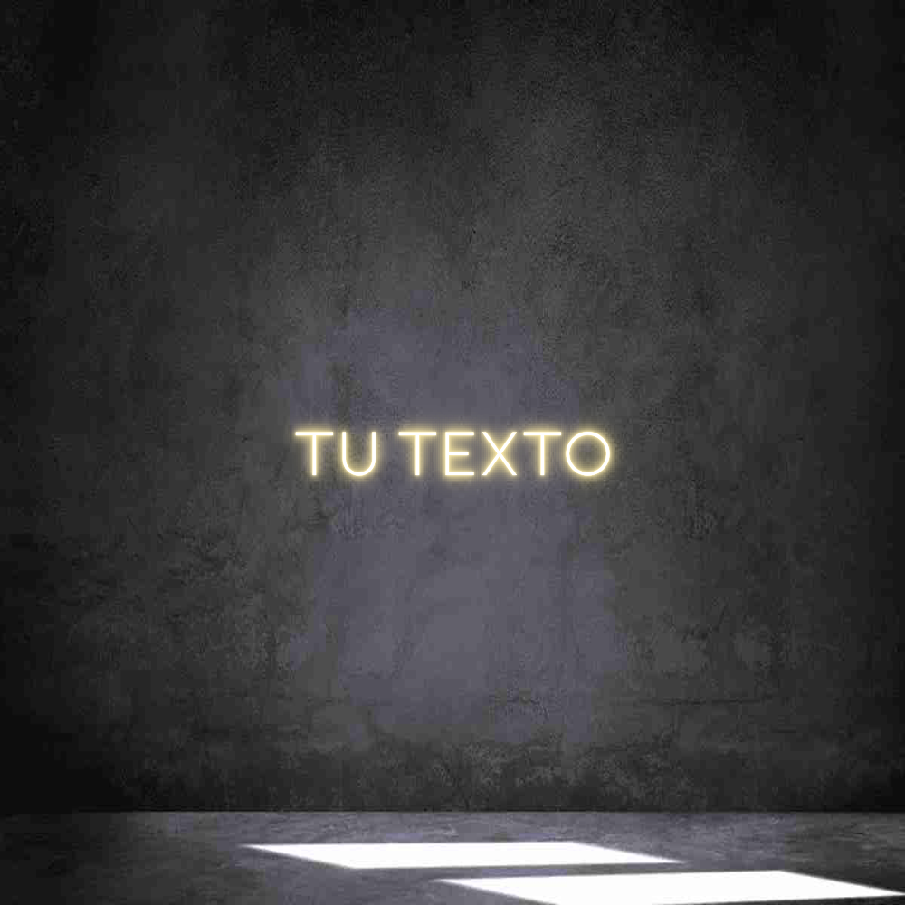 Neon personalizado: Tu texto