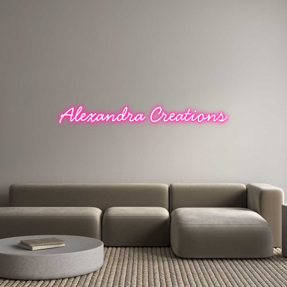 Neon personalizado: Alexandra Cre...