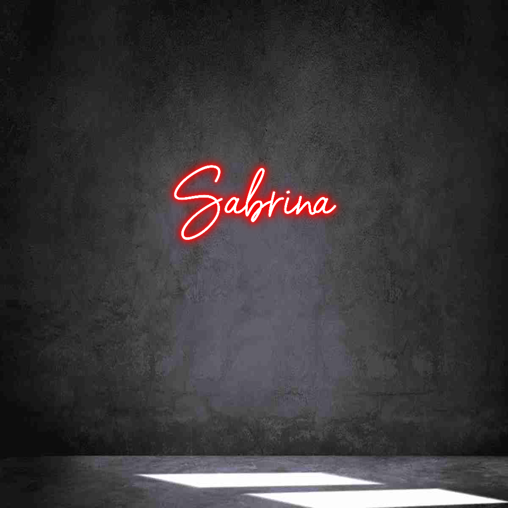 Neon personalizado: Sabrina