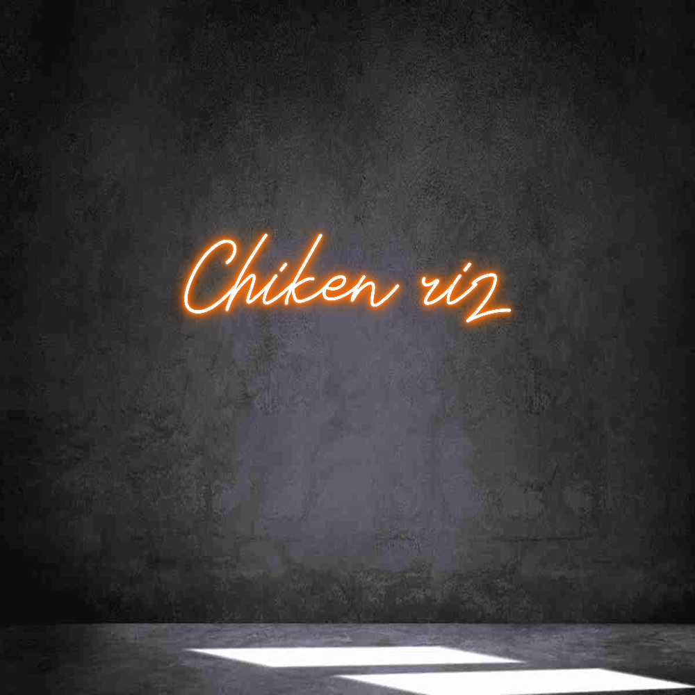 Neon personalizado: Chiken riz