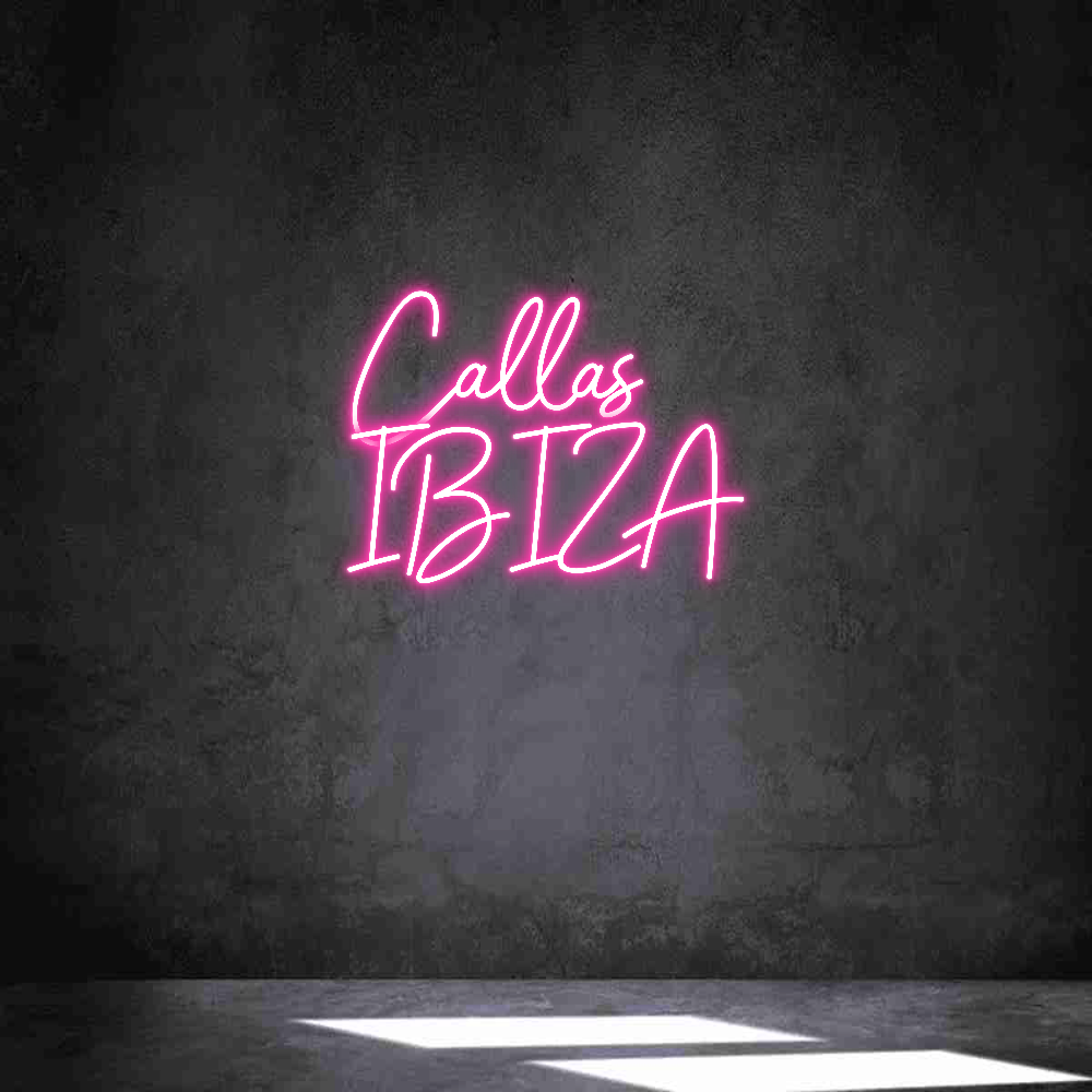 Neon personalizado: Callas 
IBIZA
