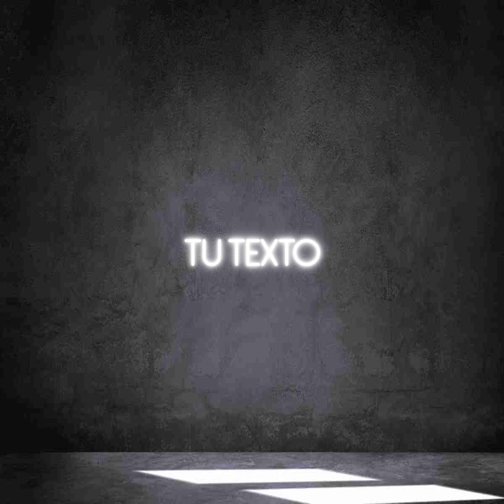 Neon personalizado: Tu texto