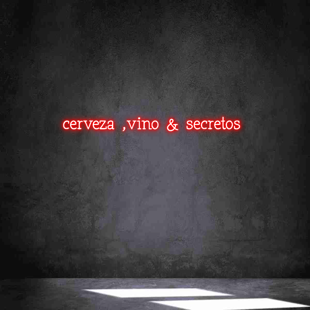 Neon personalizado: cerveza ,vino...