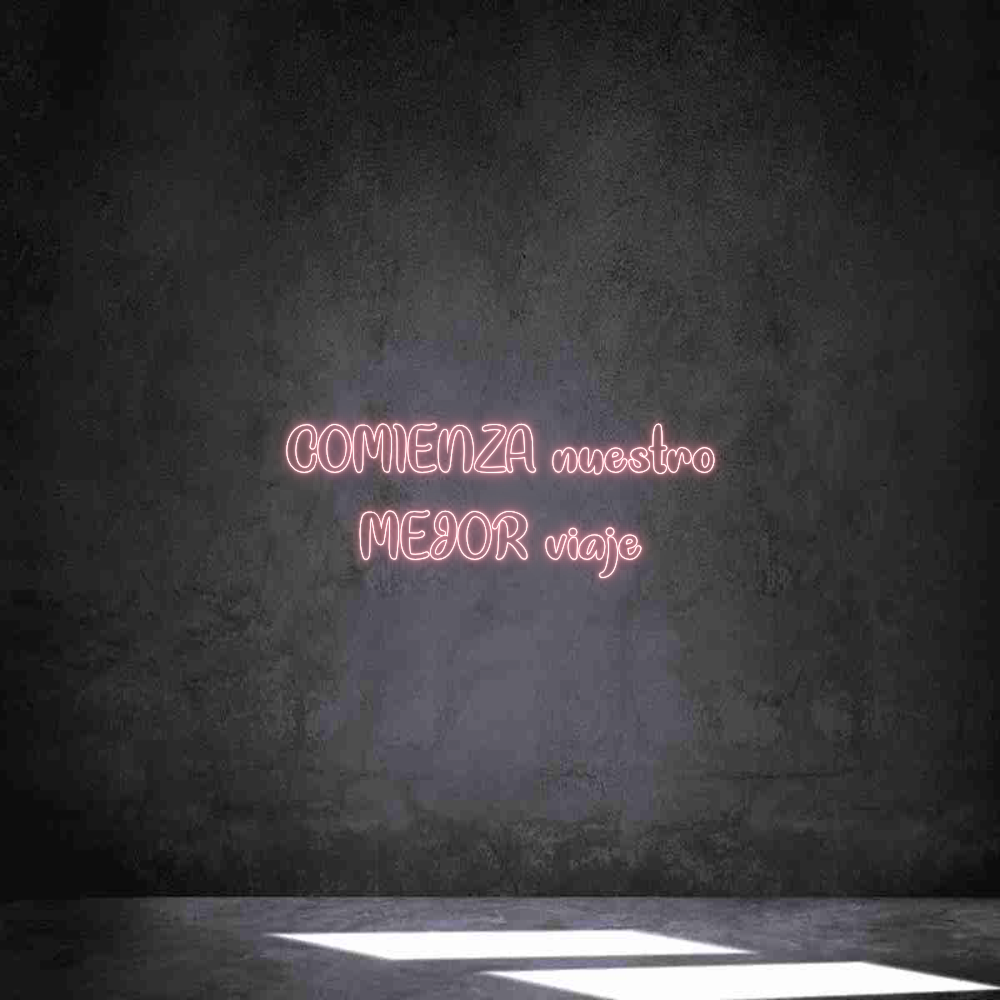 Neon personalizado: COMIENZA nues...