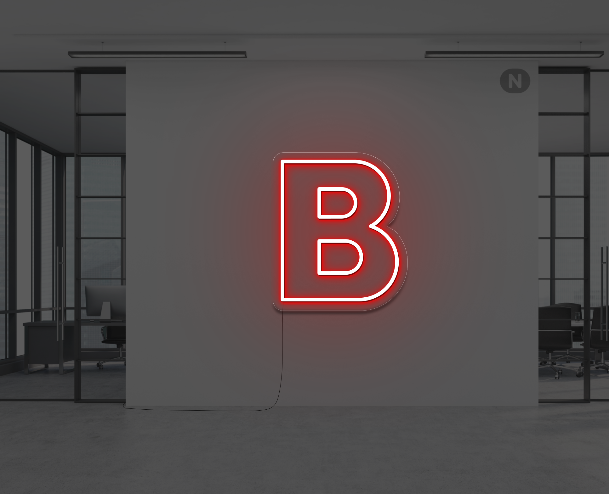 letras-de-neon-b-rojo
