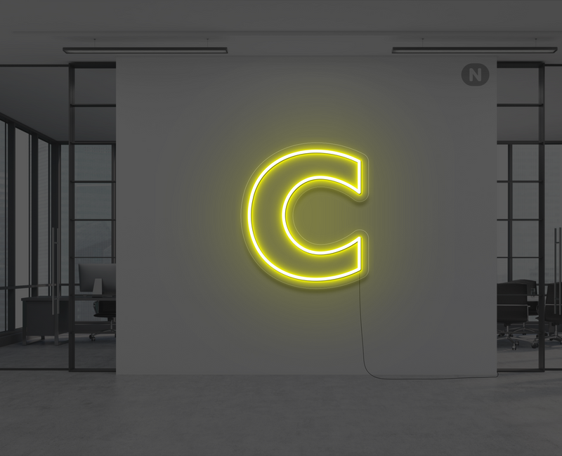 letras-de-neon-c-amarillo