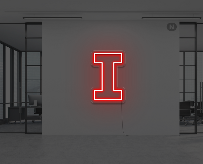 letras-de-neon-i-rojo