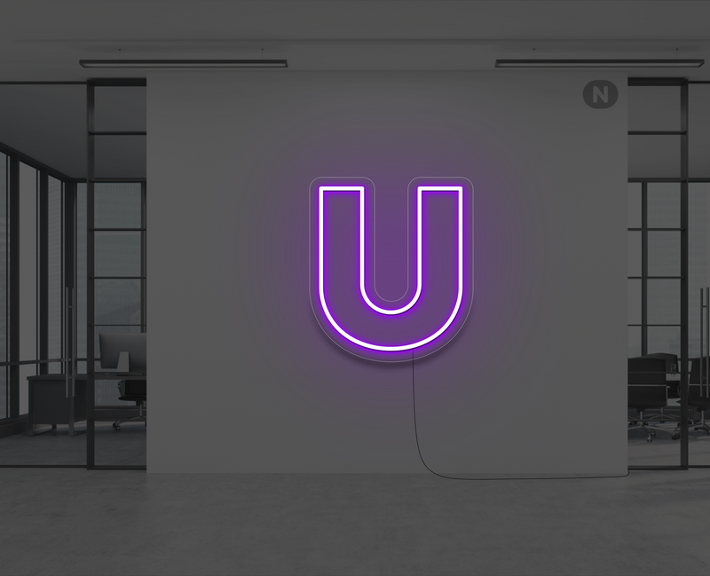 letras-de-neon-u-violeta
