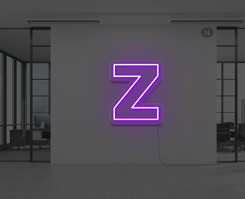 letras-de-neon-z-violeta