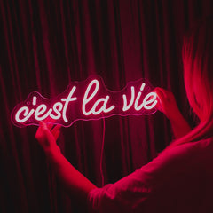 Cartel neon c'est la vie