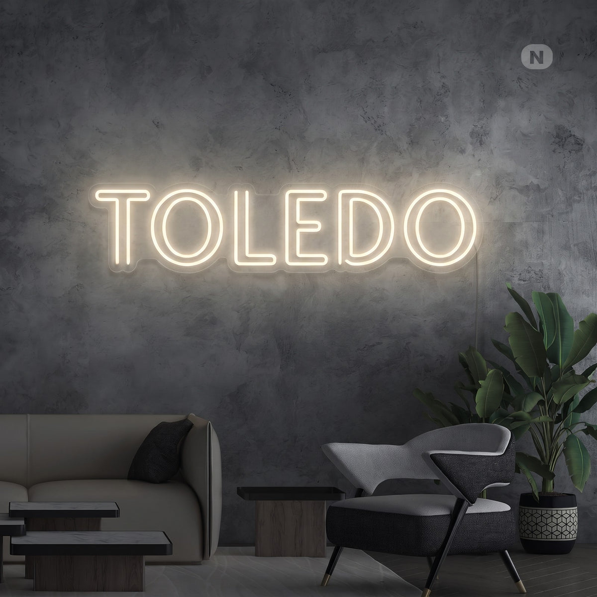 Toilet neon sign