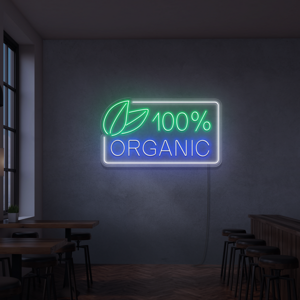 Cartel neon 100% Organic