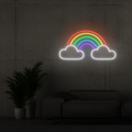 Cartel neon Arco iris