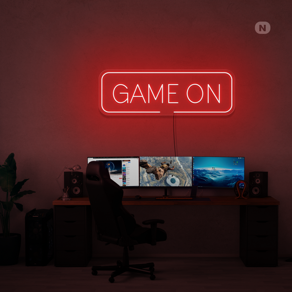 Cartel de neón Game On