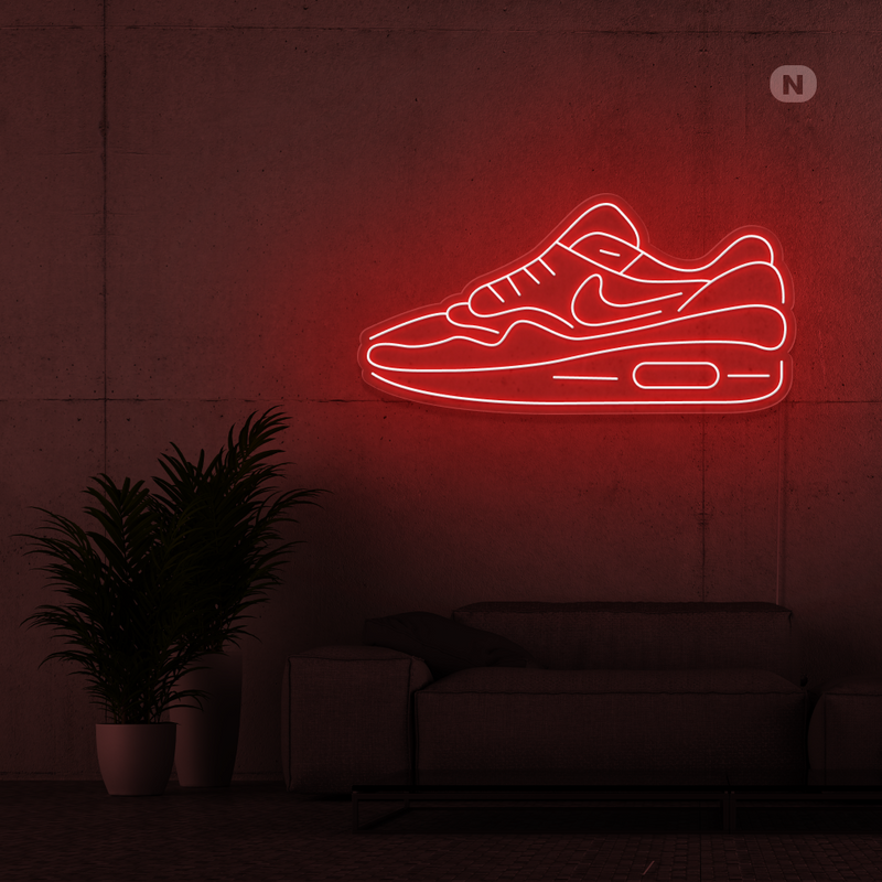 Cartel neon zapato