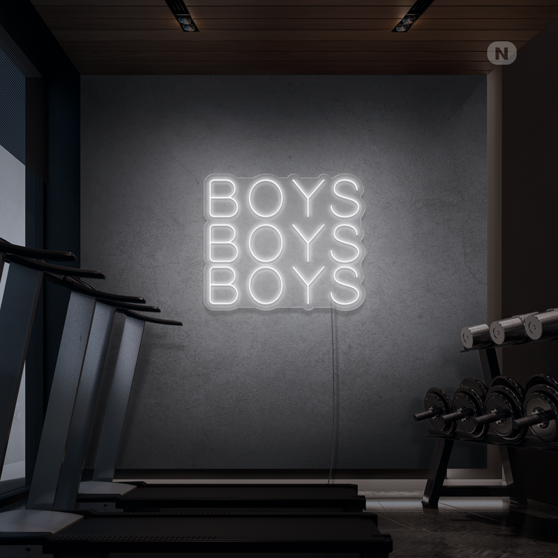 Cartel neon Boys Boys Boys