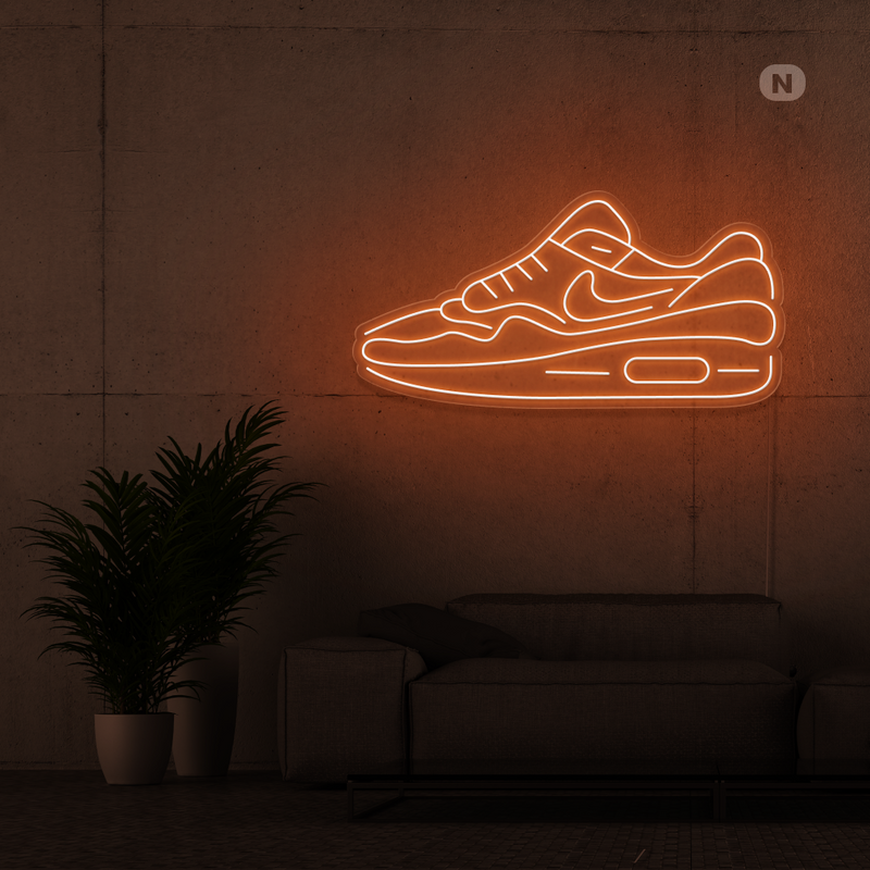 Cartel neon zapato