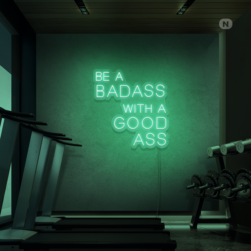 Cartel neon Gym Quote