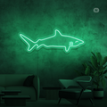 Cartel neon Tiburón