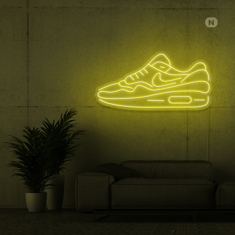 Cartel neon zapato