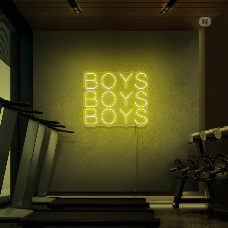 Cartel neon Boys Boys Boys