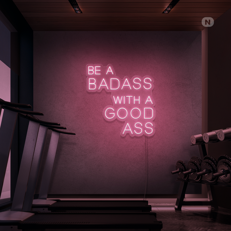 Cartel neon Gym Quote