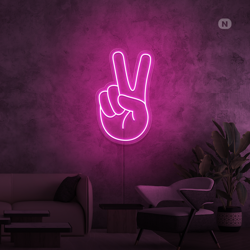 Cartel neon Paz