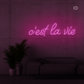 Cartel neon c'est la vie