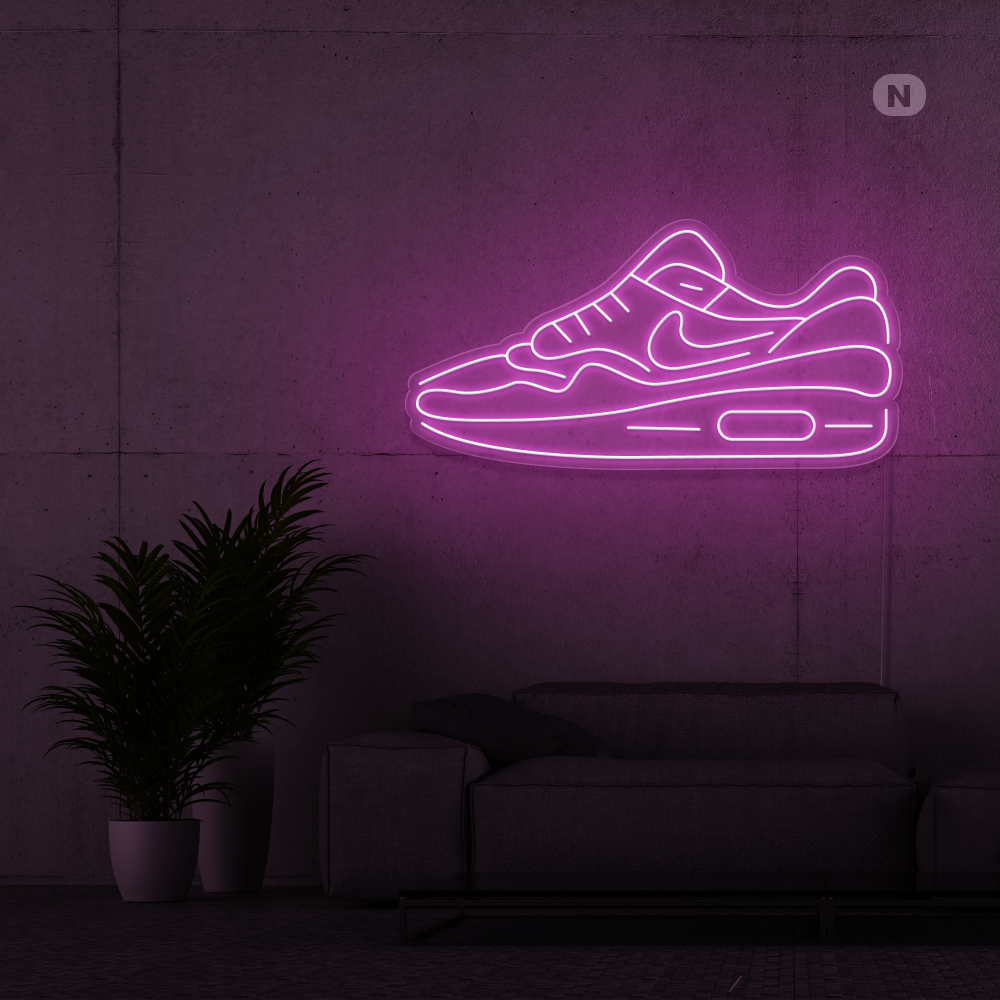 Cartel neon zapato