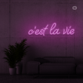 Cartel neon c'est la vie